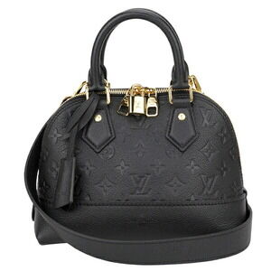 Louis Vuitton Monogram Empreinte Neo Alma L Handbag Black